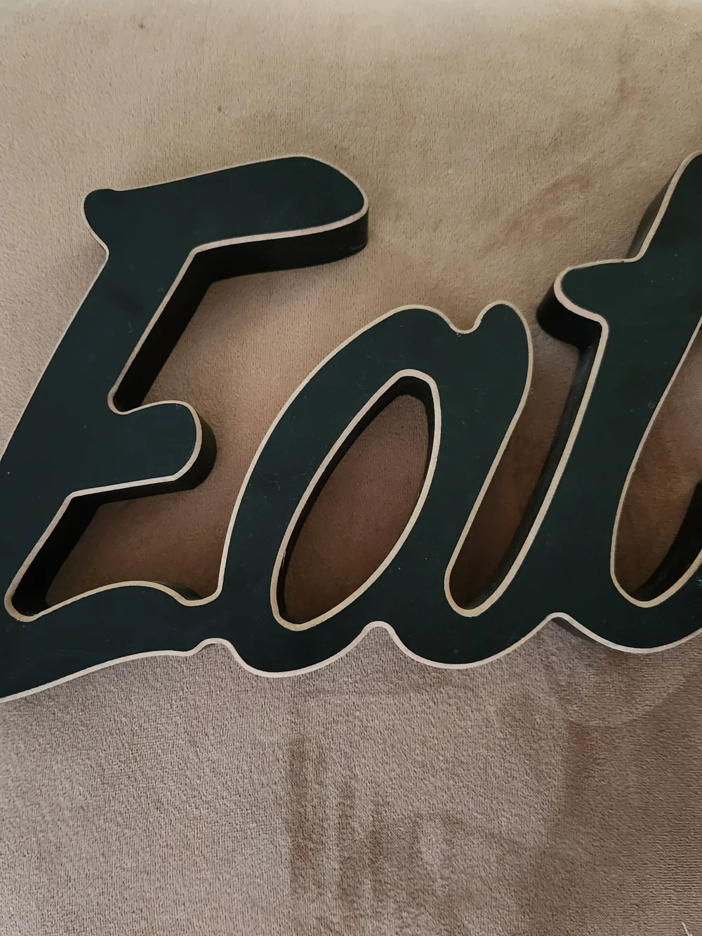 Eat Script Wall Sign - Black Decorative Accent